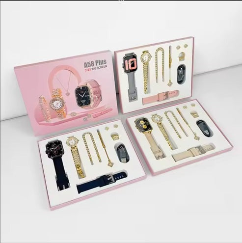 Women Smart Watch and Jewlery set