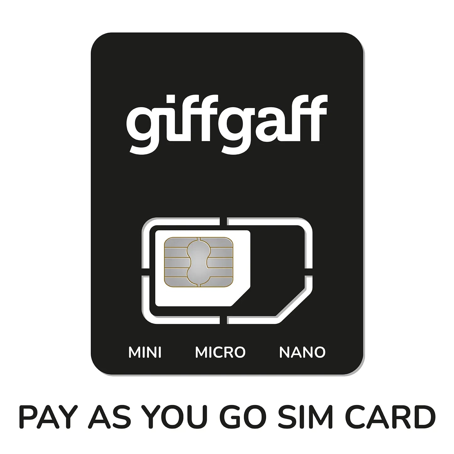 GiffGaff United Kingdom International SIM Card