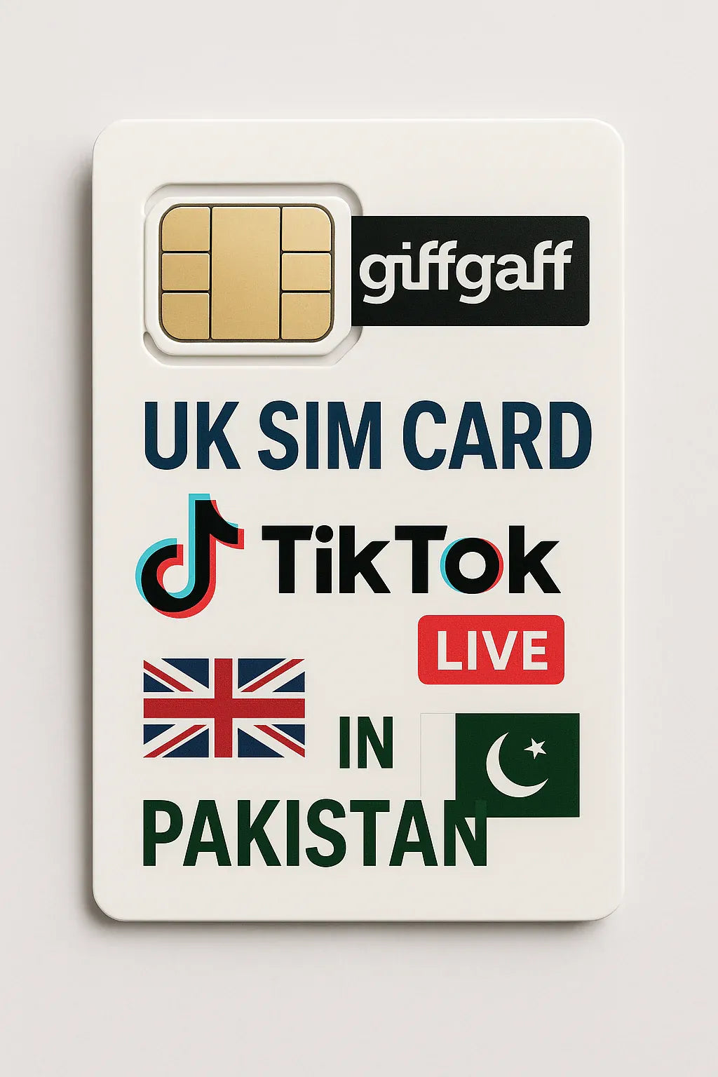 GiffGaff United Kingdom International SIM Card