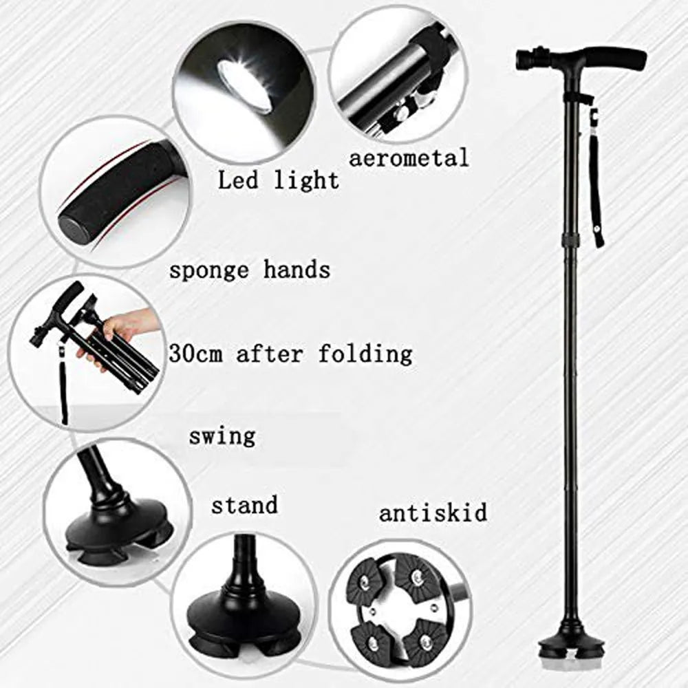 Strong Trusty Cane with Led Light.