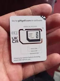 GiffGaff United Kingdom International SIM Card