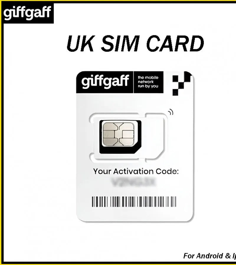 GiffGaff United Kingdom International SIM Card